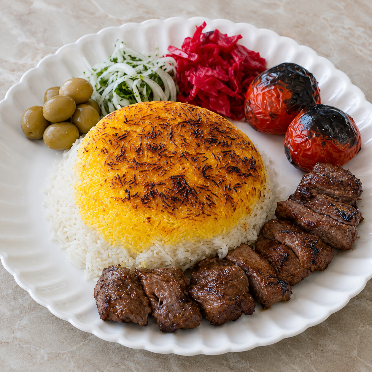 کته کباب چنجه